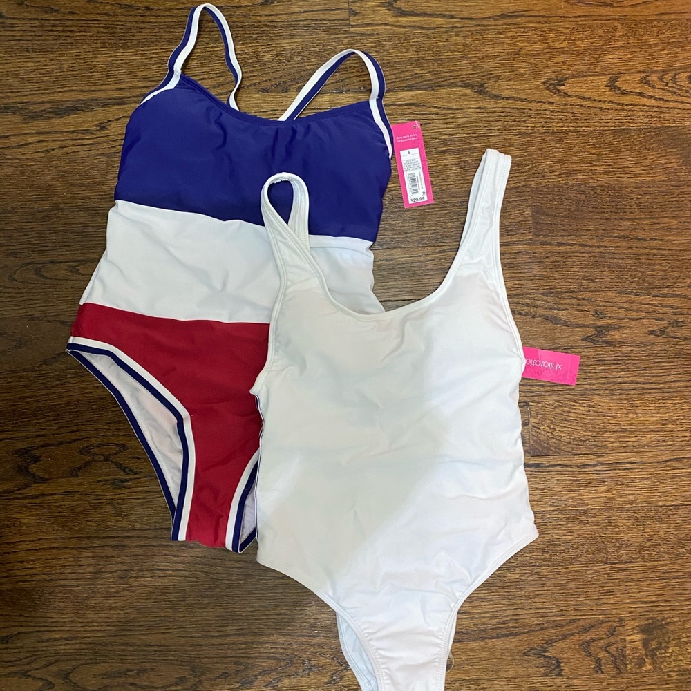 bundle of one piece bathing suits